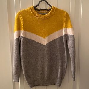 Boys Boden sweater (grey/white/yellow) size 6/7Y